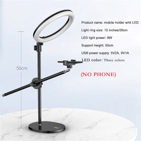 Monopod Mount Bracket with LED Ring Flash Light Lamp Tabletop Stand Tripods with Mobile Phone Holder Overhead shot For Nail art - China - Table Fill l