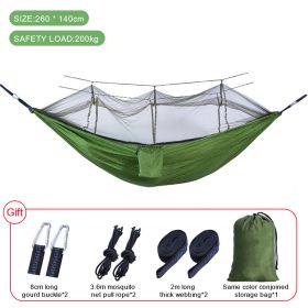 Sleeping hammock Outdoor Parachute Camping Hanging Sleeping Bed Swing Portable Double Chair wholesale - Upgrade light green - China