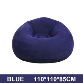 Flocking Flocking Sofa Chair Large Lazy Inflatable Sofas Chair Bean Bag Sofa For Outdoor Lounger Seat Living Room Camping Travel - Blue - China