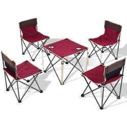 Outdoor Camp Portable Folding Table Chairs Set w/ Carrying Bag - OP3381