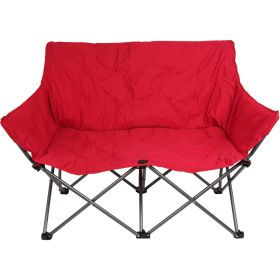 Camping Love Seat Chair; Red; Adult use - Red