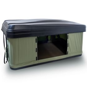 Trustmade Black Hard Shell Green Rooftop Tent Nomad Series - as Pic