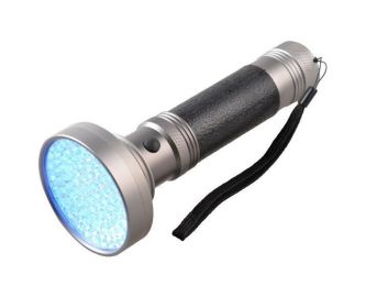 Violet fluorescent agent detection flashlight - Silver