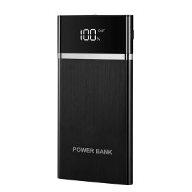 20800mAh Power Bank 76.96W External Battery Pack 3.1A Dual USB Charge Ports w/ LCD Display Flashlight Travel - Black