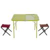 two highly multifunctional combined center half-folding desks with double chairs - image color