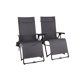 Quad Zero Gravity Chair 2pk; Gray; Adult - Gray, Black - Steel