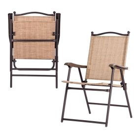 Camping Chairs; Gray and Black - Beige & Tan - Textile,Steel