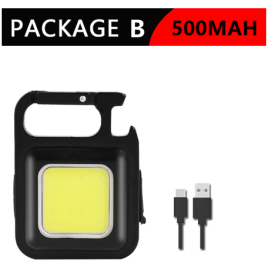 Mini Portable COD Flashlight USB Rechargeable Keychain Light 800 Lumens Bright Keychain Light Small Pocket Lanterns For Outdoor - 500mAh