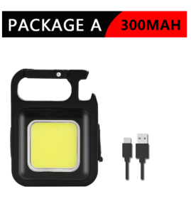 Mini Portable COD Flashlight USB Rechargeable Keychain Light 800 Lumens Bright Keychain Light Small Pocket Lanterns For Outdoor - 300mAh