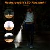 Retractable Dog Leash with LED Light for Small Medium Dogs;  QKAMOR 16FT/5M;  360Â¬âˆž Tangle-Free Reflective Heavy Duty Nylon Tape Up to 66 lbs Dogs - L