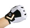 Flashlight Gloves Gifts for Men Automatic Induction Steering Light Glove Ride Warning Light Glove - Black - L