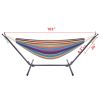 Free shipping  Hammock & Steel Frame Stand Swing Chair Home/Outdoor Backyard Garden Camp Sleep YJ - picture