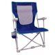 2-Pack Folding Hard Arm Beach Bag Chair with Carry Bag; Blue - Blue - Steel; Polyester; Resin
