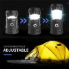 2 in 1 Ultra Bright Portable LED Flashlights Camping Lantern 2 Way Rechargeable - 2 Pack
