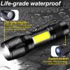 Mini Led Flashlight With Storage Box Portable Rechargeable Zoom Flashlight Waterproof Torch Lamp Lantern Camping Lights Outdoor - 3pcs - China