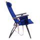 2-Pack Reclining 4-Position Oversize Beach Chair; Blue - Blue - Steel; Polyester; Plastic