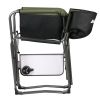 Folding Padded Adult Director Camping Chair - Green