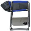 Folding Padded Adult Director Camping Chair - Blue