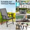 4-Pack Patio Folding Chairs Portable for Outdoor Camping - Gray