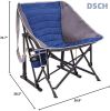 Outdoor Portable Folding Camping Rocking Chair Foldable Heavy Duty Collapsible Lawn Rocker for Adults for Patio; Deck; Porch;  Beach;  Concert; Sports