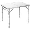 Outdoor Travel Adjustable Height Folding Camping Table - White A - Camping Table