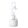 1pc Wireless Air Humidifier Camping Table Lamp Aromatherapy Diffuser With LED Night Light USB Chargeable Retro Kerosene Lamp Mist Maker For Home - Bla