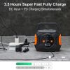 320W Portable Power Station;  Flashfish 292Wh 80000mAh Solar Generator Backup Power With AC/DC/100W PD Type-c/QC3.0/Wireless Charger /Flashlight;  CPA