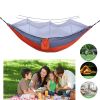 Sleeping hammock Outdoor Parachute Camping Hanging Sleeping Bed Swing Portable Double Chair wholesale - Upgrade mixed green - China