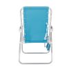 2-Pack Mainstays Reclining Bungee Beach Chair; Teal - Teal - Aluminum; Steel; Polyester